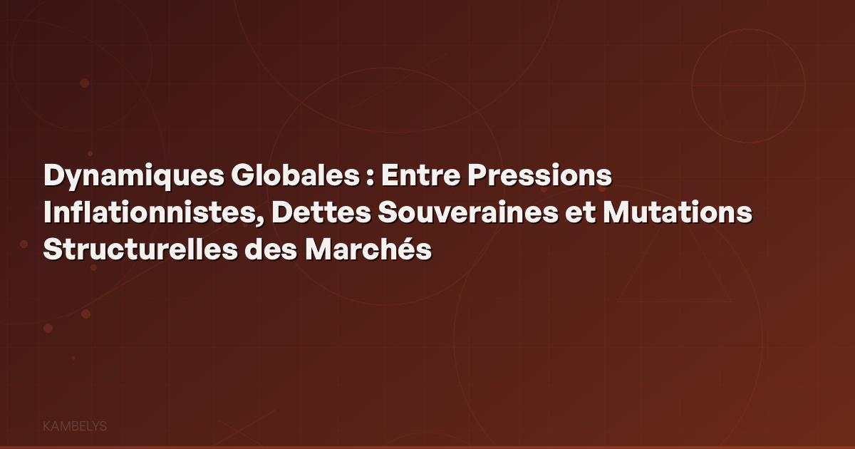 Global Dynamics: Between Inflationary Pressures, Sovereign Debts, and Structural Market Changes