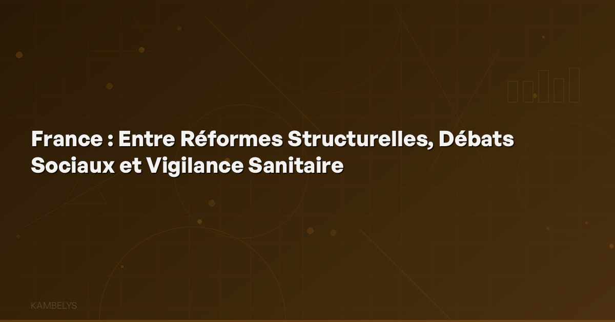 France: Between Structural Reforms, Social Debates, and Health Vigilance