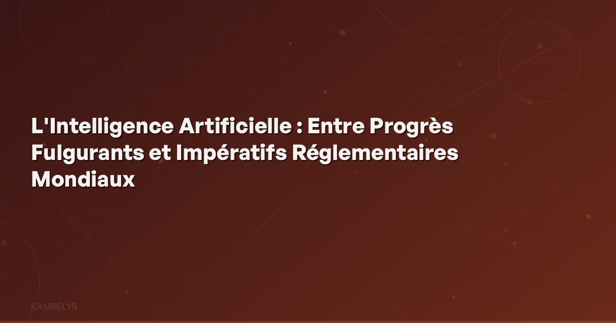 Artificial Intelligence: Between Rapid Progress and Global Regulatory Imperatives