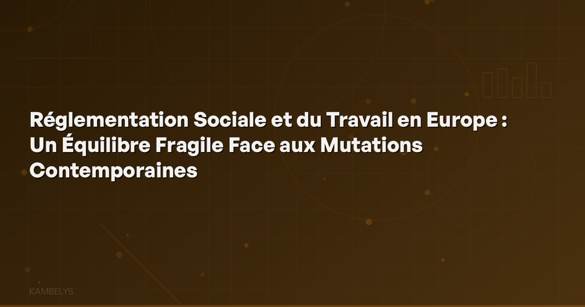 Social and Labor Regulation in Europe: A Fragile Balance in the Face of Contemporary Changes
