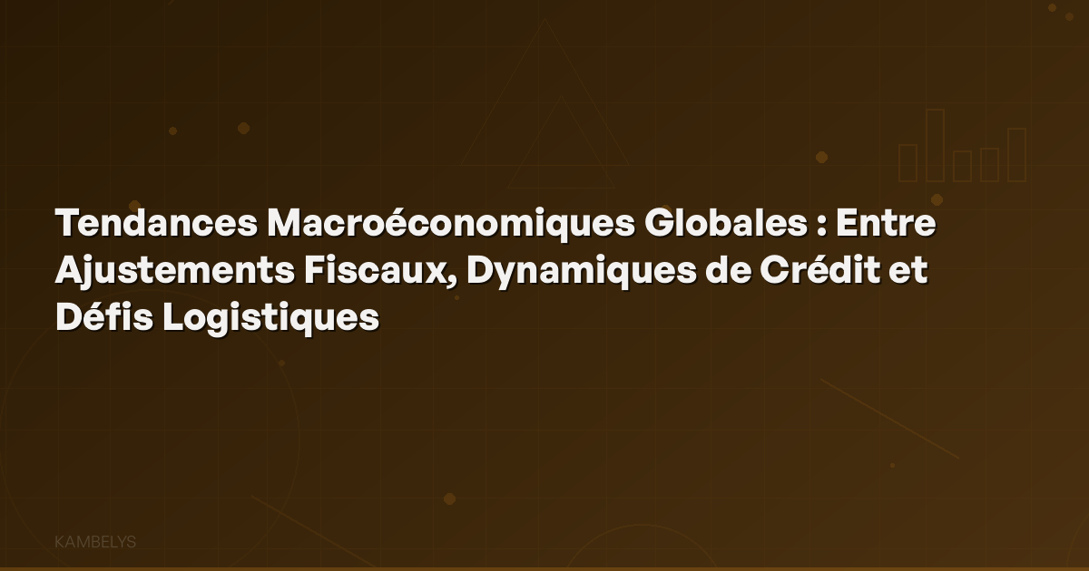 **TITLE:** Global Macroeconomic Trends: Between Fiscal Adjustments, Credit Dynamics, and Logistics Challenges

**SUMMARY:** The global economy is characterized by national fiscal adjustments, developments in credit and capital markets, and logistics challenges. Japan records record tax revenues, while Italy implements budget cuts and Dubai supports its SMEs. Financial markets see financing alternatives emerge in Brazil and revised forecasts for gold, while Europe faces a driver shortag