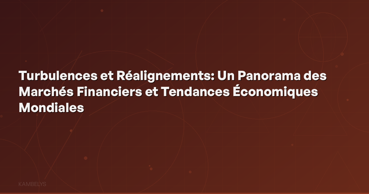 Turbulence and Realignment: A Panorama of Global Financial Markets and Economic Trends